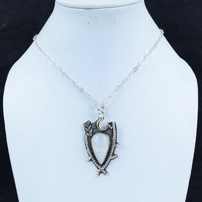 White Scolecite Gemstone Pendant