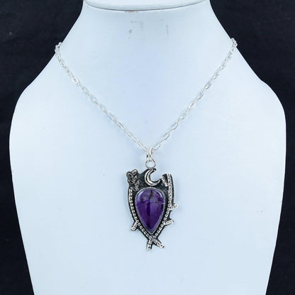Purple Amethyst Gemstone Pendant