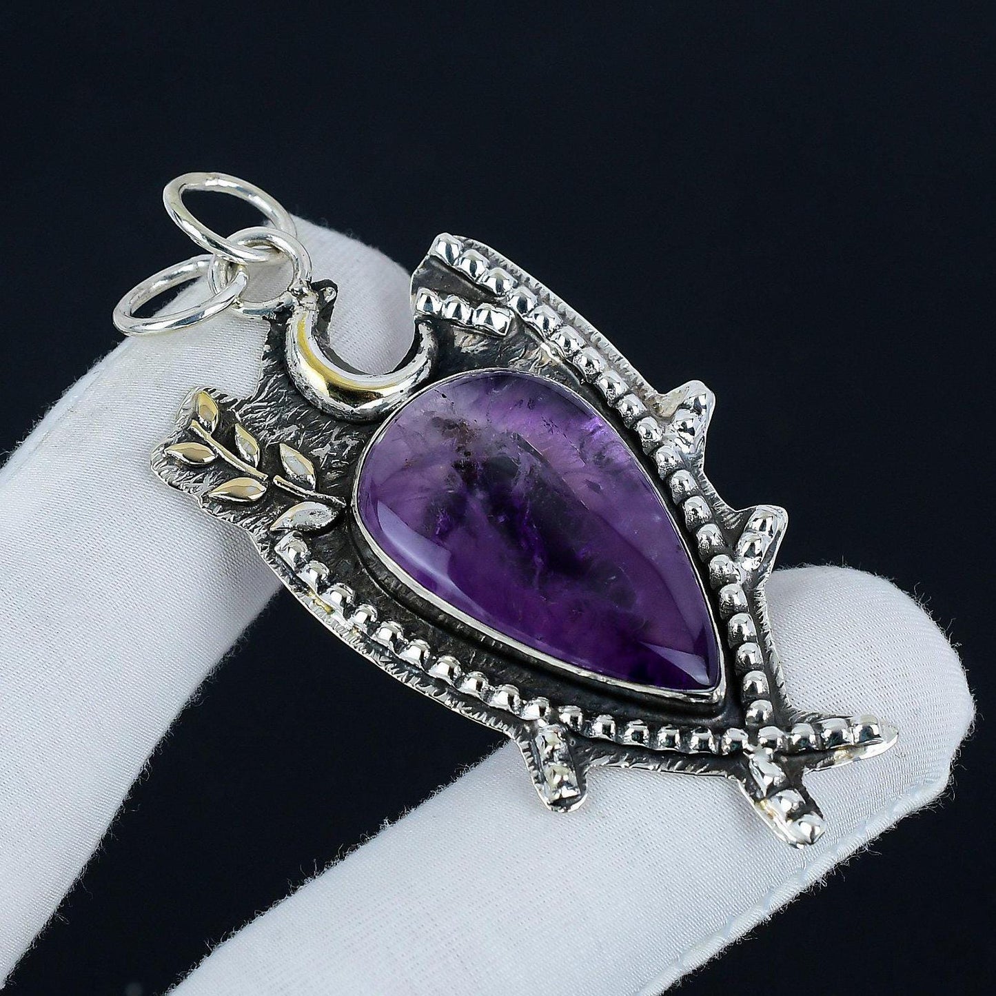 Purple Amethyst Gemstone Pendant