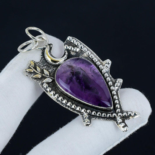 Purple Amethyst Gemstone Pendant