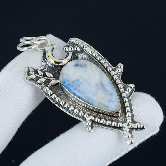 Blue Scheelite Gemstone Pendant