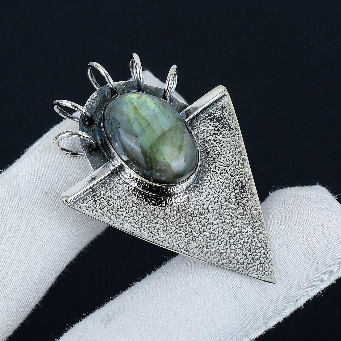 Blue Labradorite Gemstone Pendant