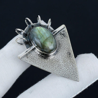 Blue Labradorite Gemstone Pendant