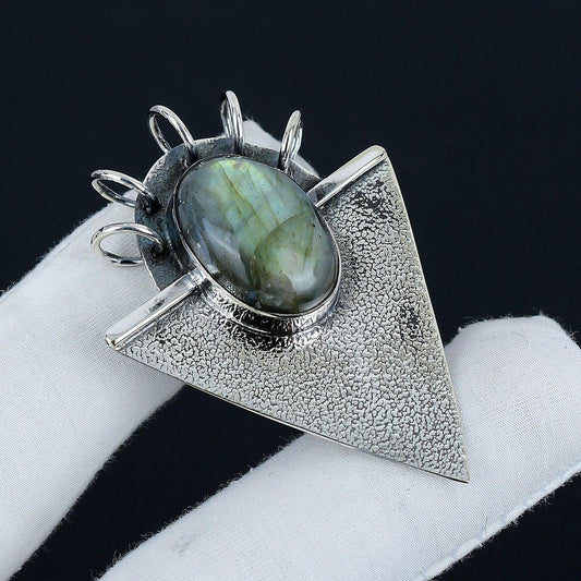 Blue Labradorite Gemstone Pendant