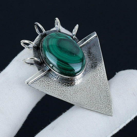 Green Malachite Gemstone Pendant
