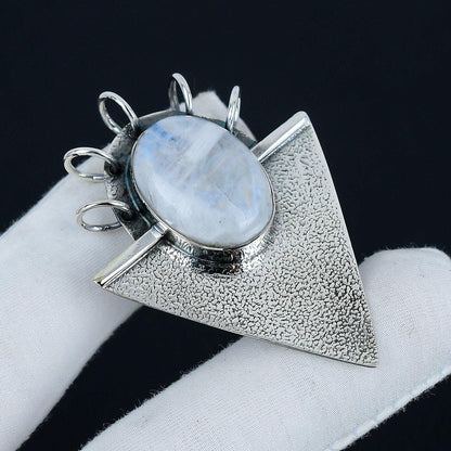 White Moonstone Gemstone Pendant