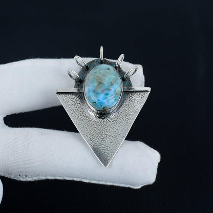 Blue Larimar Gemstone Pendant
