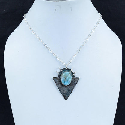 Blue Larimar Gemstone Pendant