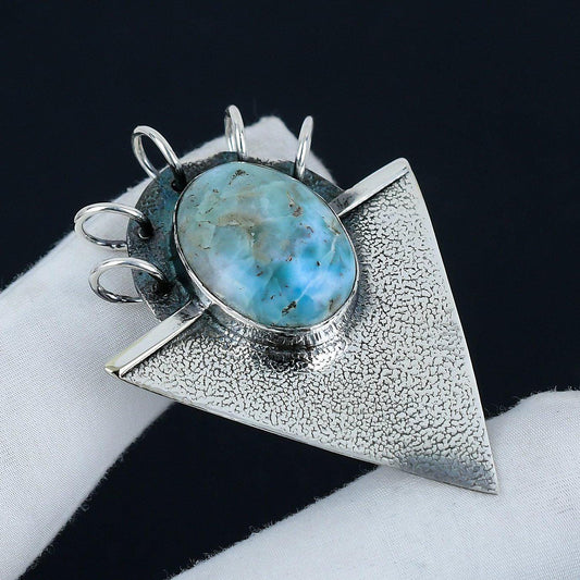 Blue Larimar Gemstone Pendant