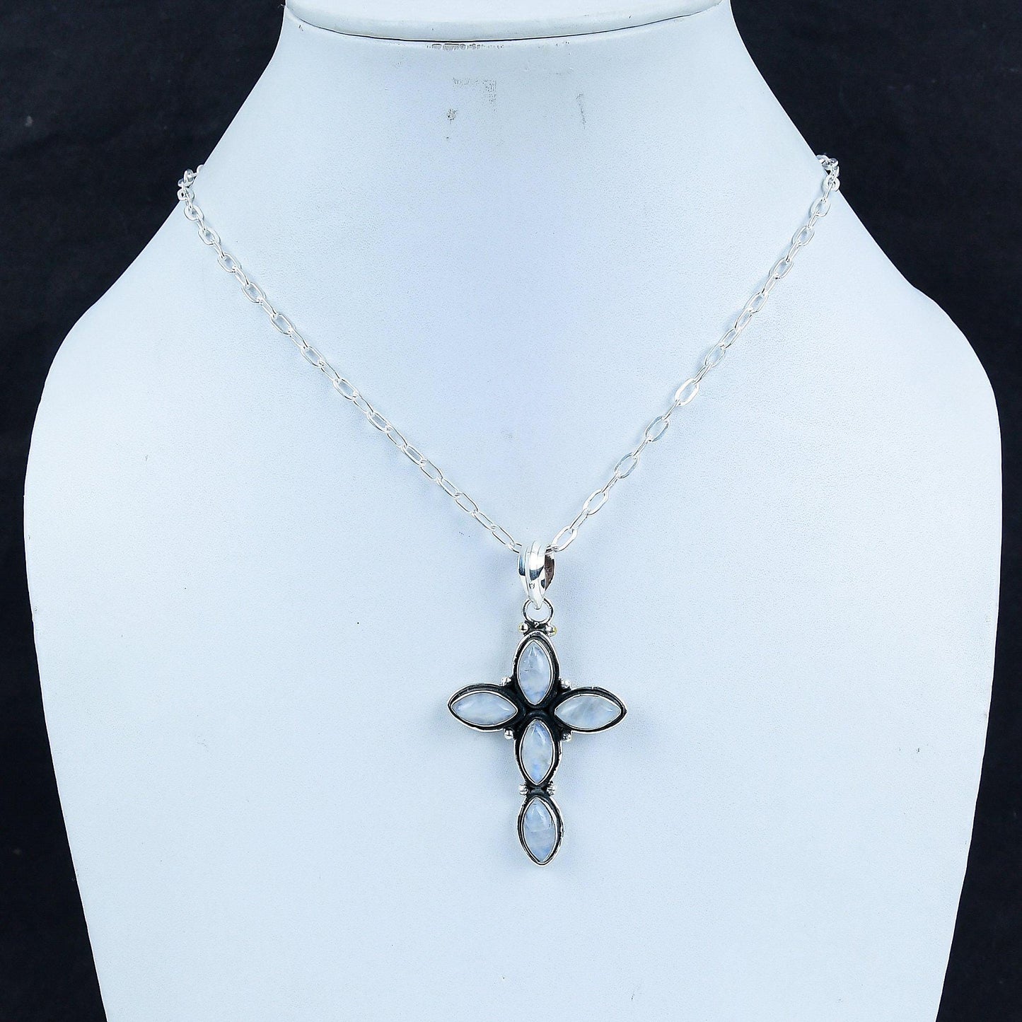Rainbow Moonstone Gemstone Pendant