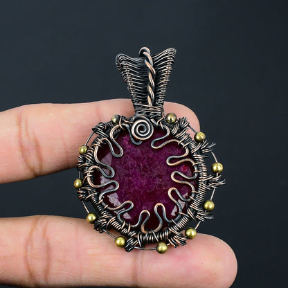 Red Ruby Gemstone Pendant