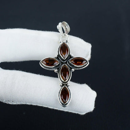 Smoky Brown Topaz Gemstone Pendant