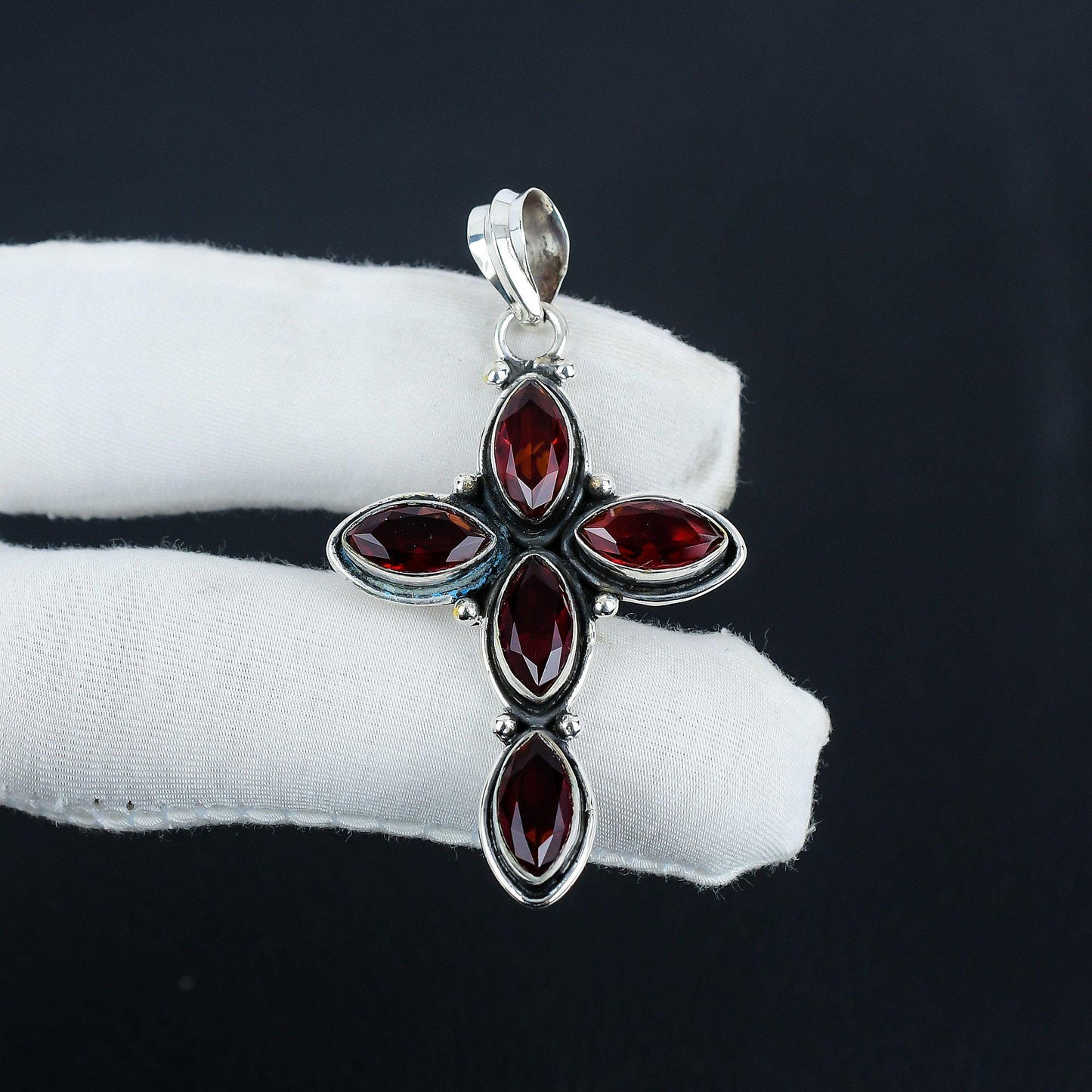 Red Garnet Gemstone Pendant