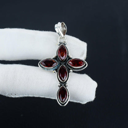 Red Garnet Gemstone Pendant