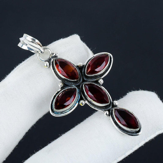 Red Garnet Gemstone Pendant