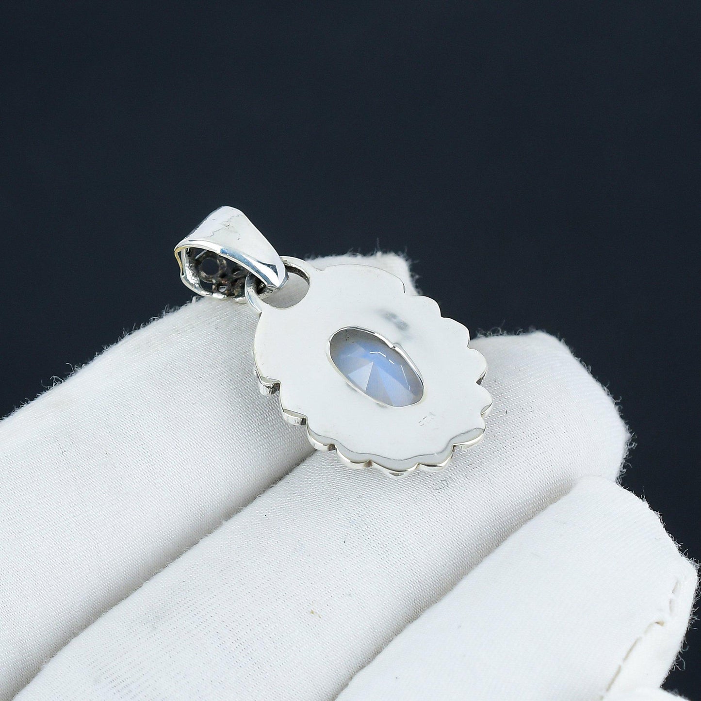 Milky White Opal Gemstone Pendant