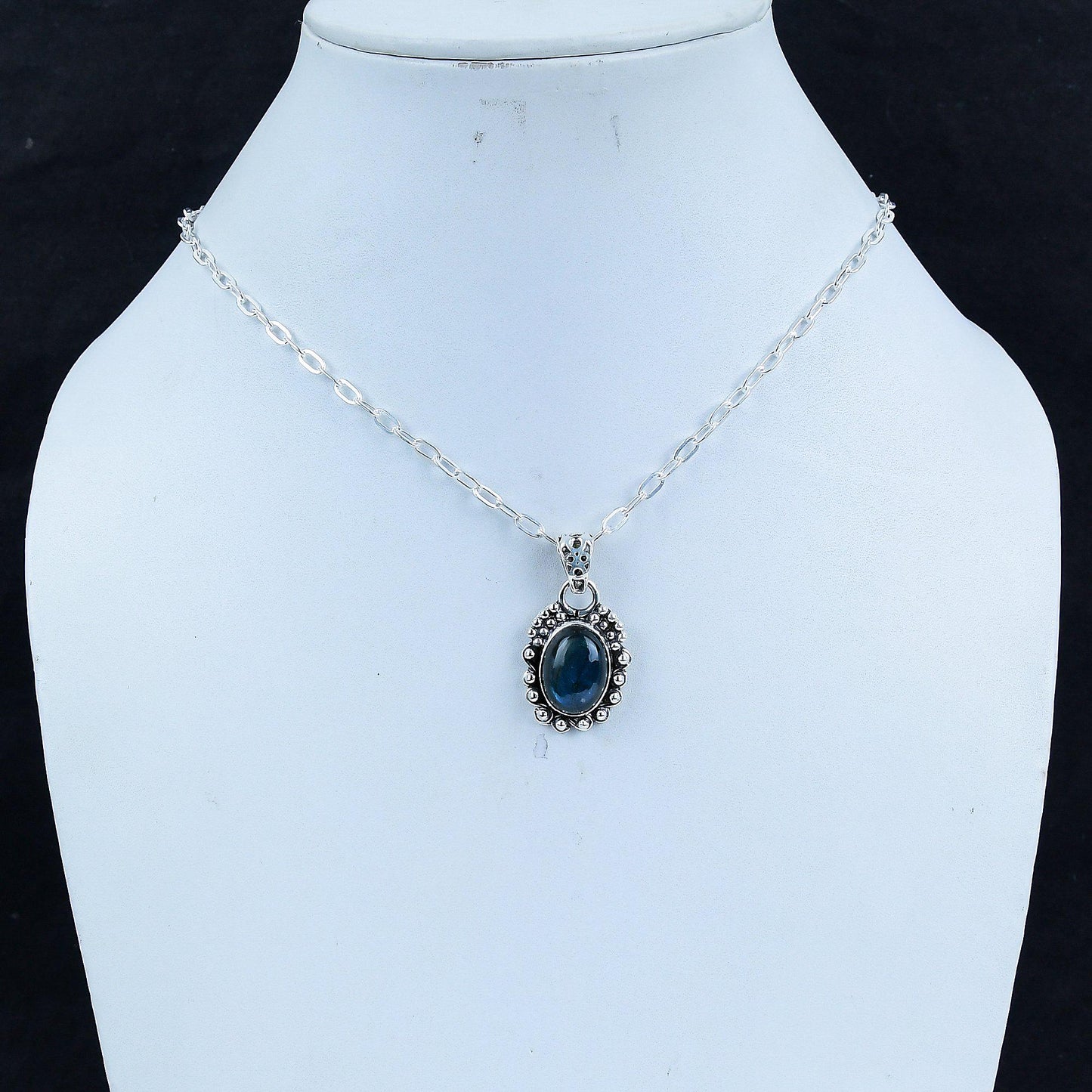 Blue Labradorite Gemstone Pendant