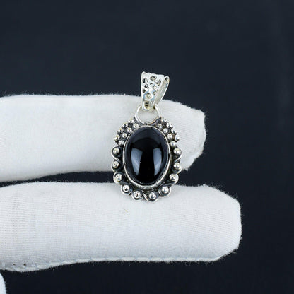 Black Onyx Gemstone Pendant