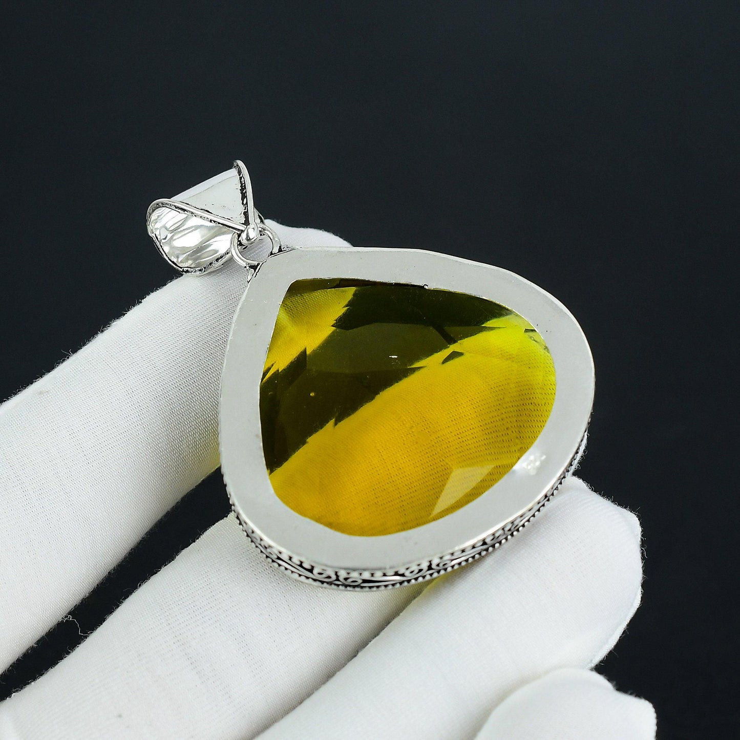 Golden Citrine Gemstone Pendant