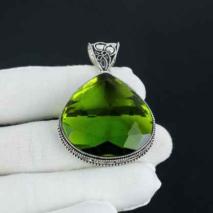 Green Peridot Gemstone Pendant
