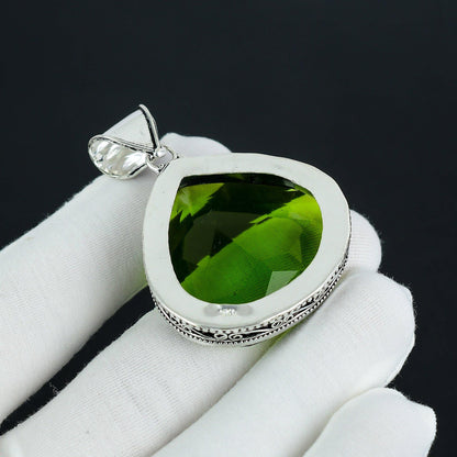 Green Peridot Gemstone Pendant