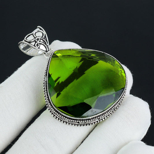 Green Peridot Gemstone Pendant