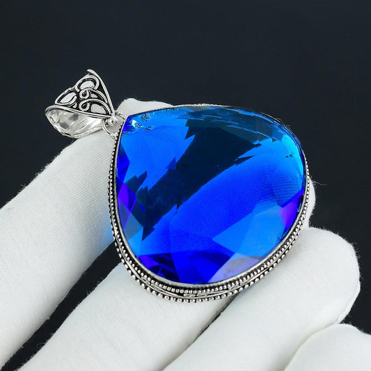 Blue Topaz Gemstone Pendant