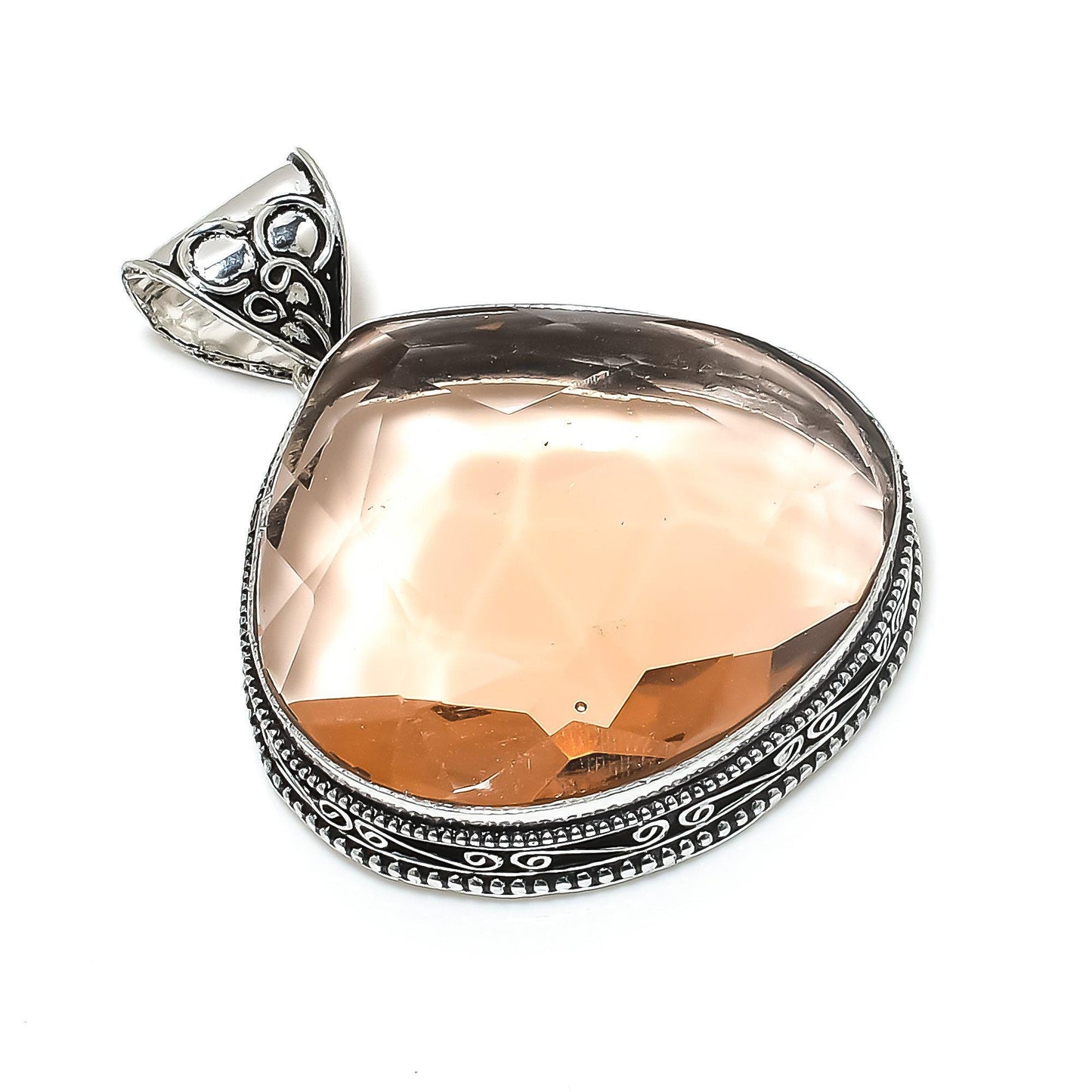 Pink Morganite Gemstone Pendant