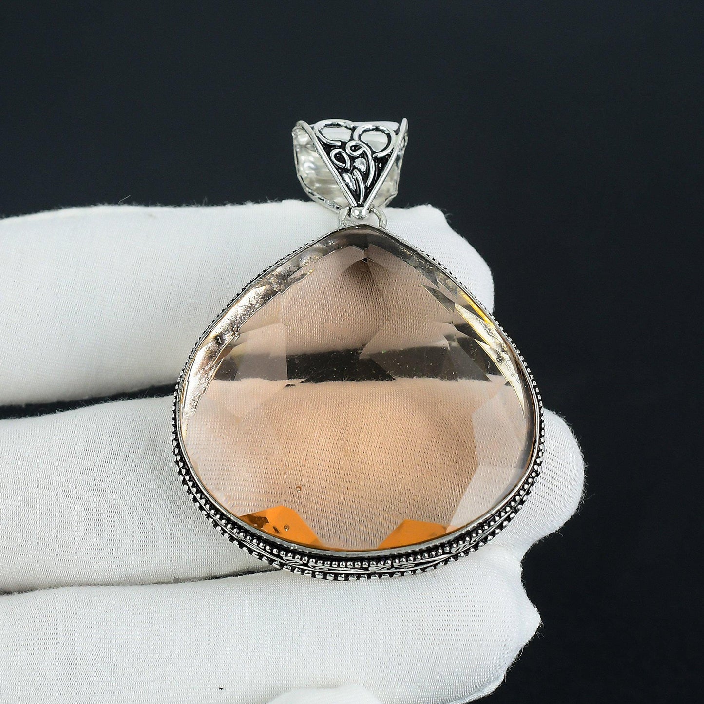 Pink Morganite Gemstone Pendant