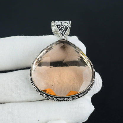 Pink Morganite Gemstone Pendant