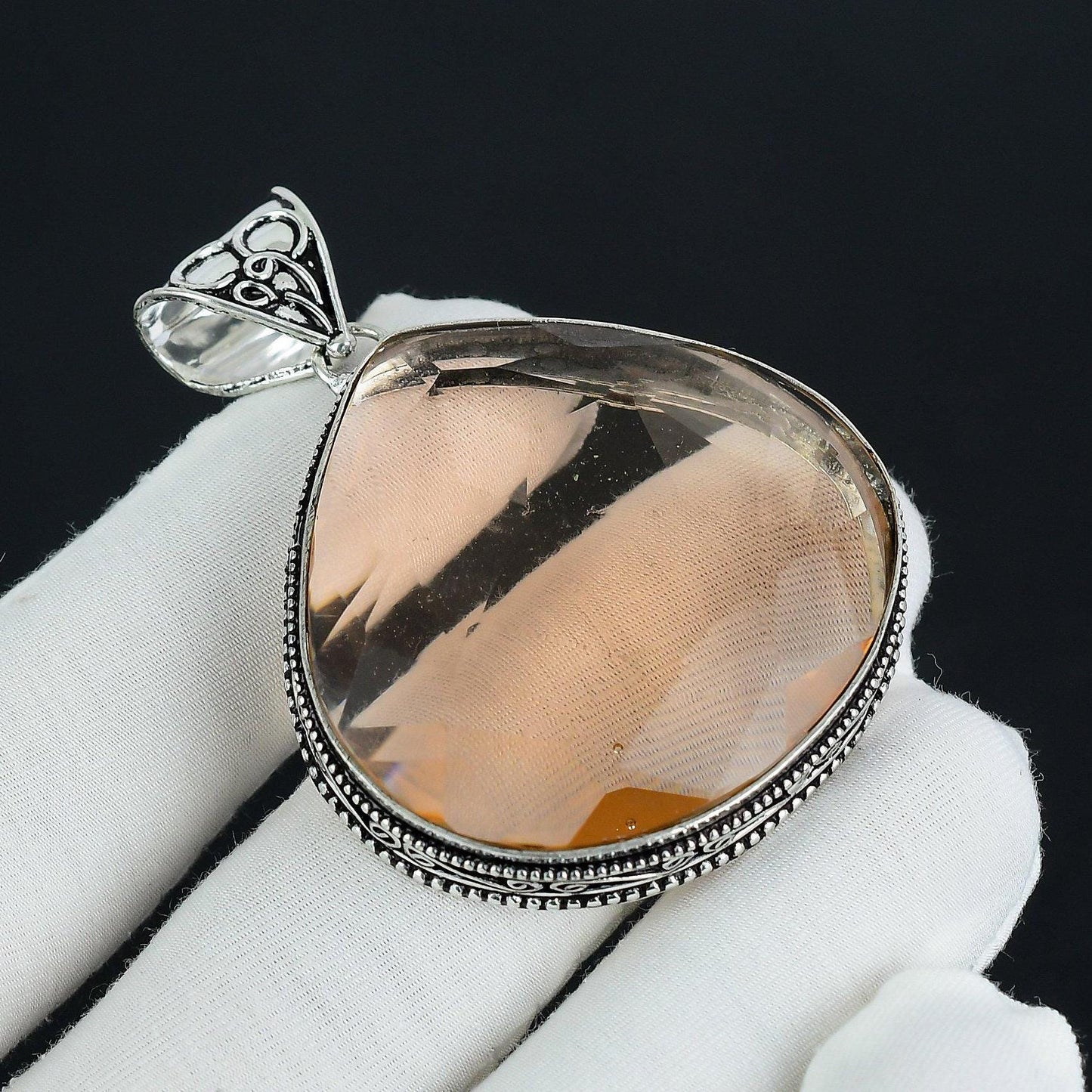 Pink Morganite Gemstone Pendant