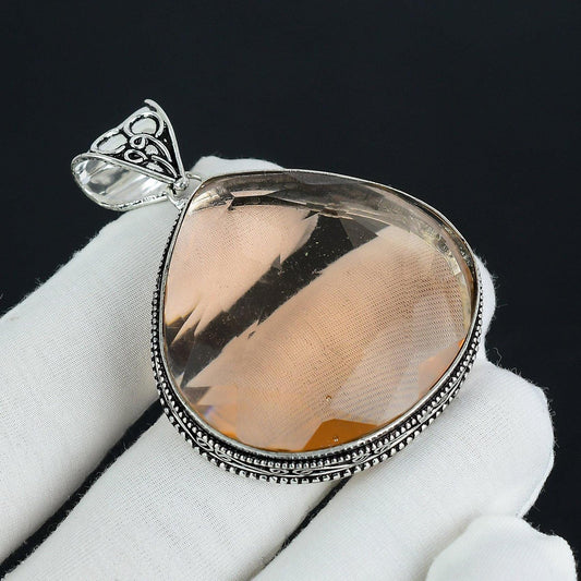 Pink Morganite Gemstone Pendant