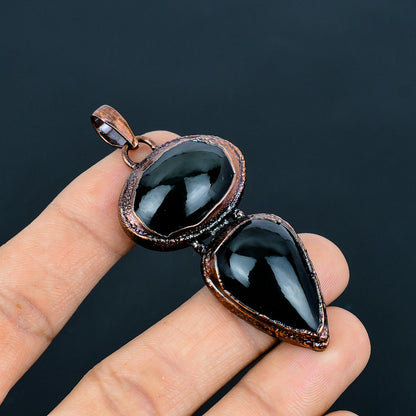 Black Obsidian Gemstone Pendant