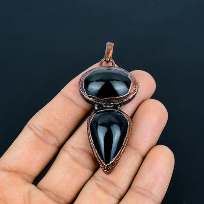 Black Obsidian Gemstone Pendant