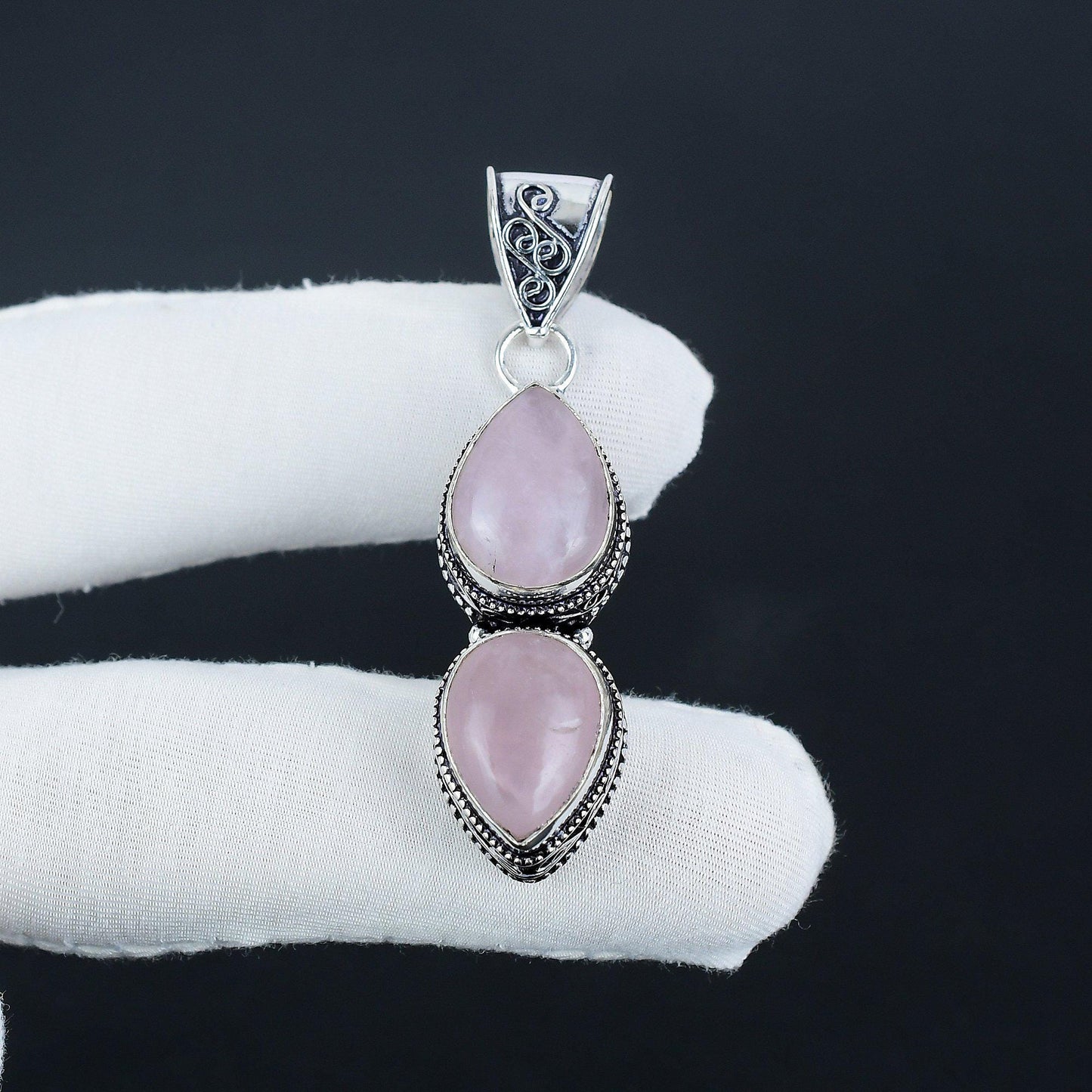 Rose Quartz Gemstone Pendant