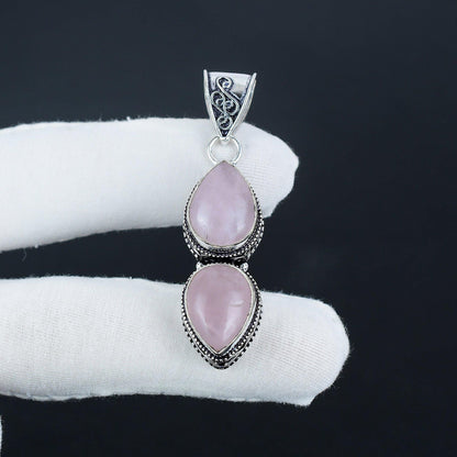 Rose Quartz Gemstone Pendant