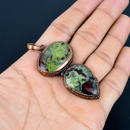 Green Dragon Bloodstone Gemstone Pendant