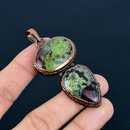 Green Dragon Bloodstone Gemstone Pendant
