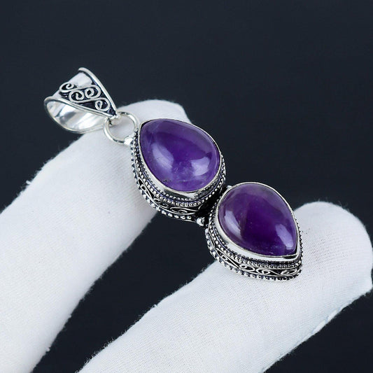 Purple Amethyst Gemstone Pendant
