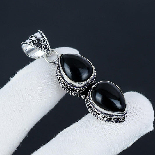 Black Onyx Gemstone Pendant