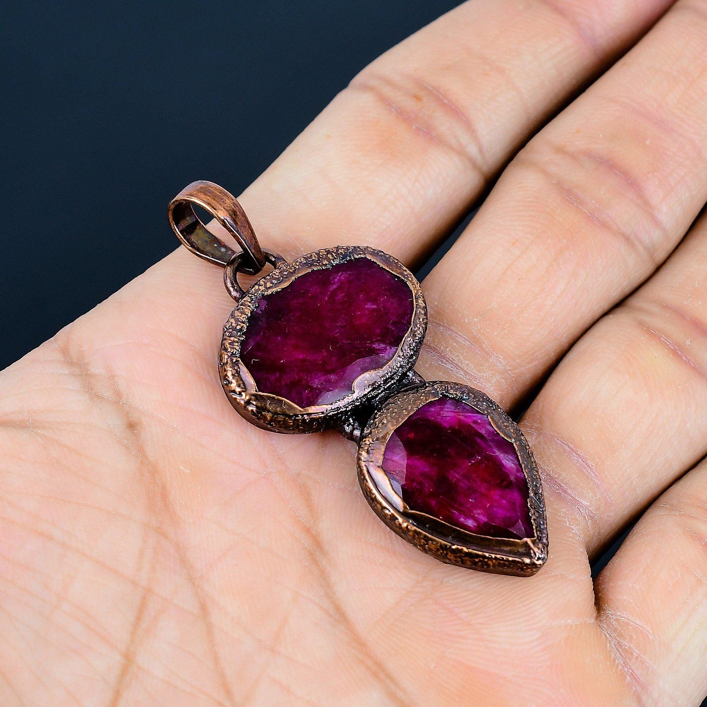 Red Ruby Gemstone Pendant
