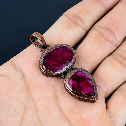 Red Ruby Gemstone Pendant