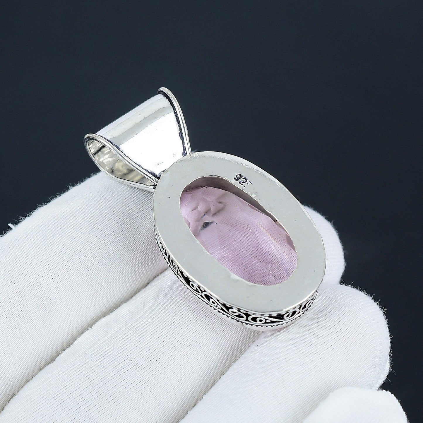 Pink Kunzite Gemstone Pendant