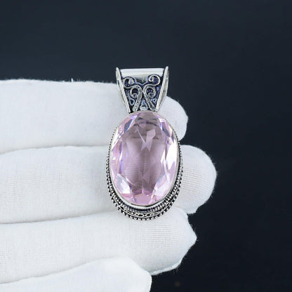 Pink Kunzite Gemstone Pendant