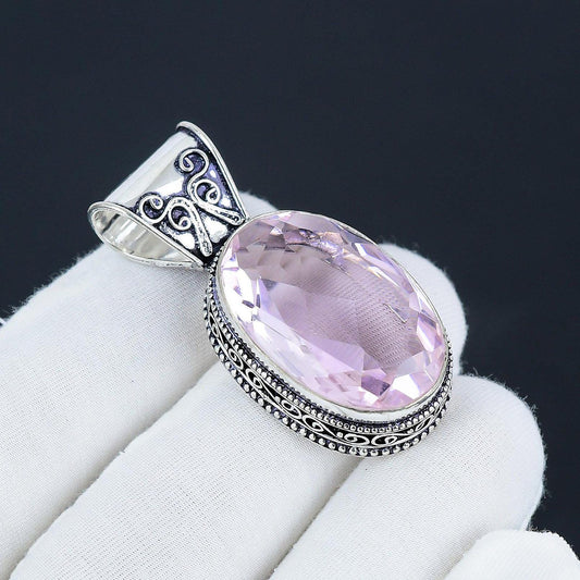 Pink Kunzite Gemstone Pendant