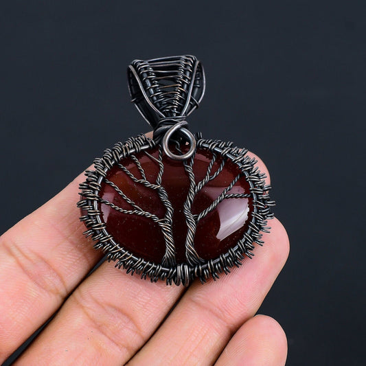 Orange Carnelian Gemstone Pendant