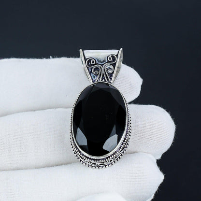Black Onyx Gemstone Pendant