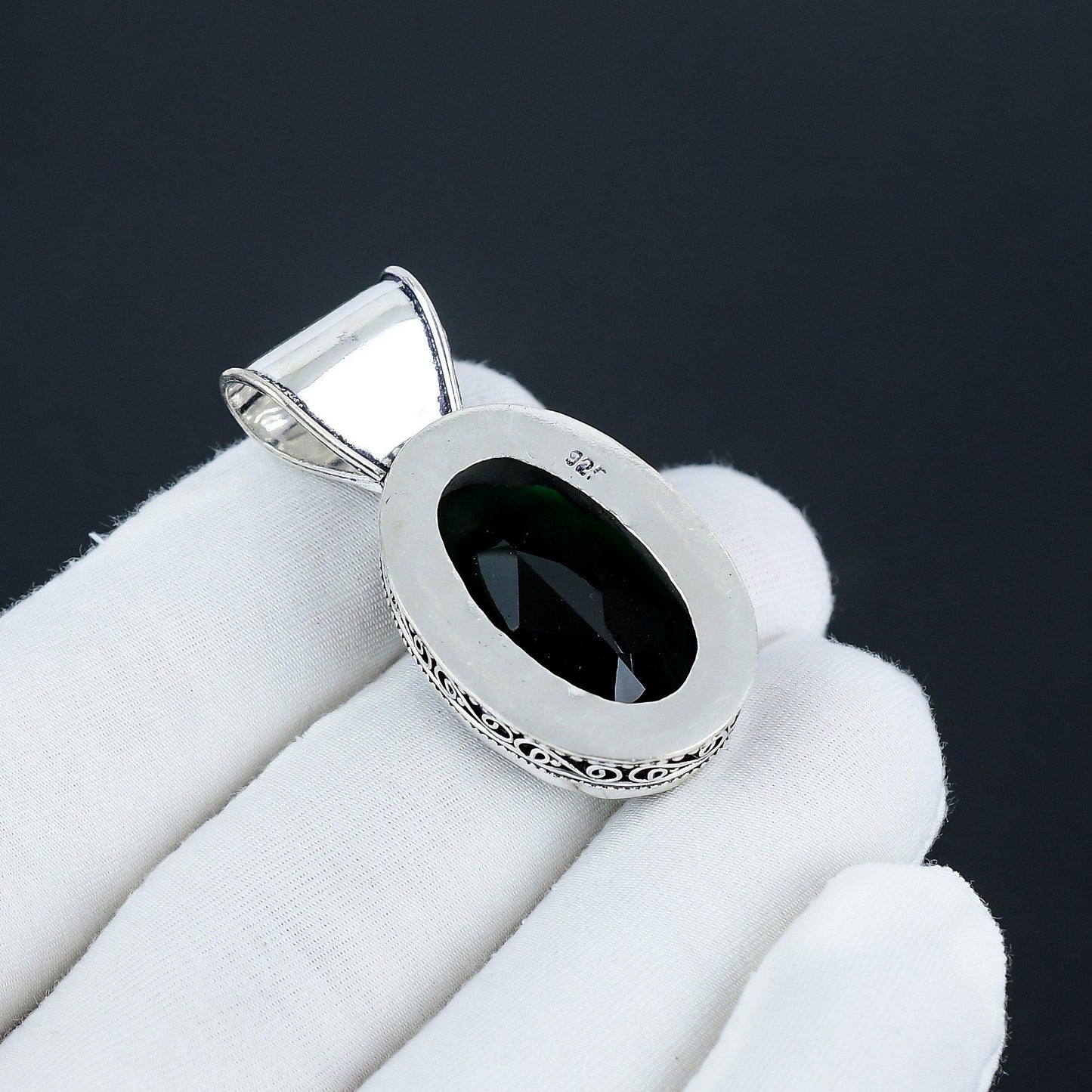 Black Spinel Gemstone Pendant