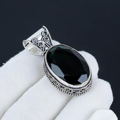 Black Spinel Gemstone Pendant
