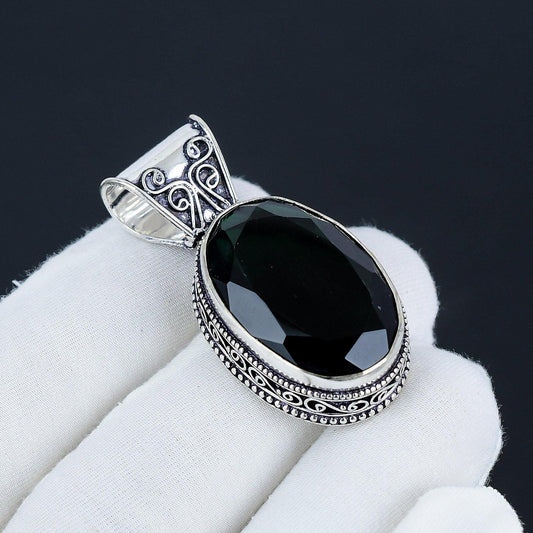 Black Spinel Gemstone Pendant